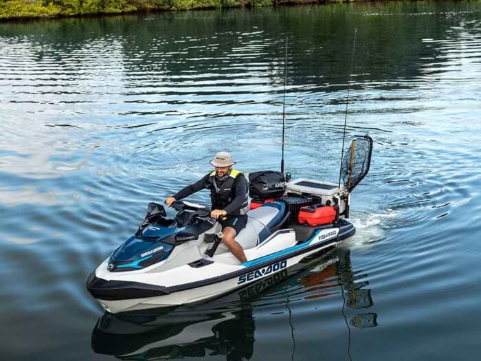 seadoo fishpro sport azul y blanca